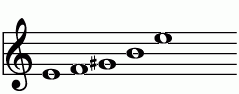E_(-9)の練習 ピアノスケール一覧 譜面