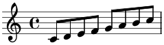 ピアノのブラインドタッチの練習：単音程の練習 上がる音階