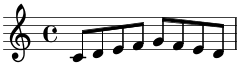 ピアノのブラインドタッチの練習：ドレミファソファミレドの練習